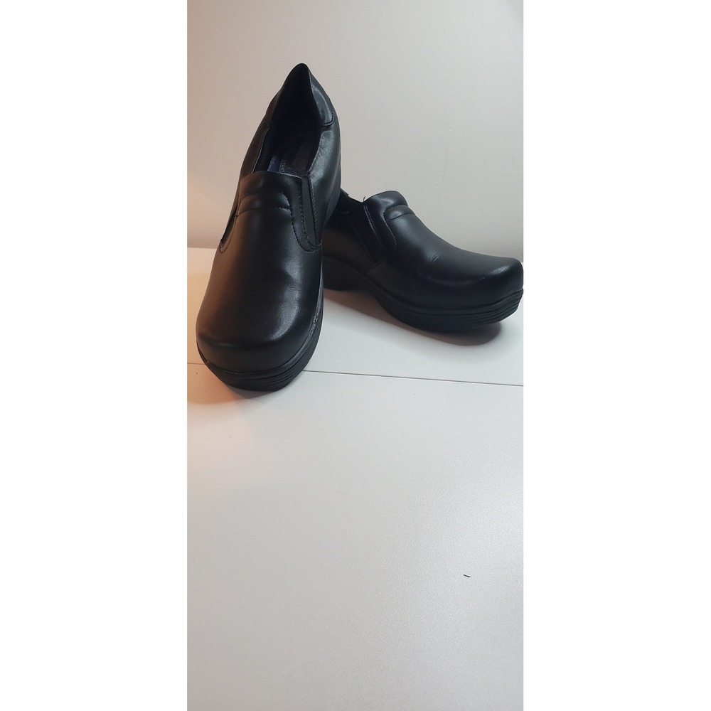 Hawkwell PR Work Duty Clogs Mens 10 Black Slip Resistant Nursing Service Shoes